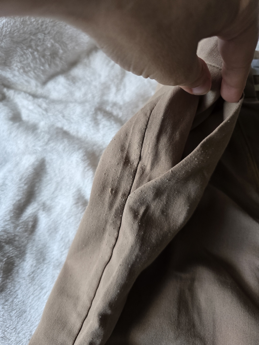 Design ​XY Vogue Camel Brown Pleated Straight Leg Tailored Pants Medium - Picture 8 of 8